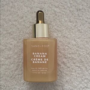 NWT Sand + Fog EDP Fragrance Oil in Banana Cream - 50 mls